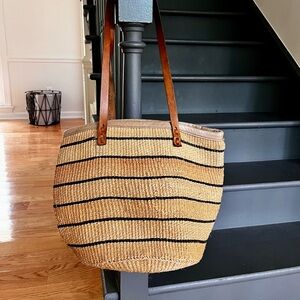 Woven Vintage Straw Tote by Madewell